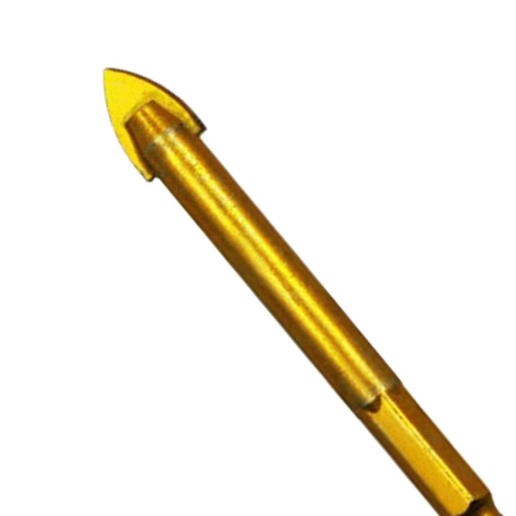 1pc Slotted Hex Shank Ceramic Tile Glass Drill Bits Quick Bits 12mm