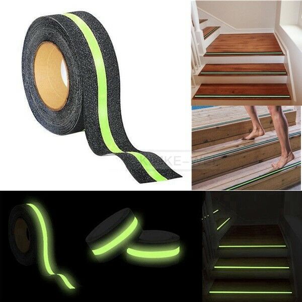5Mx5CM Luminous Safe Anti Slip Adhesive Tape Glowing Strip For Stair Step Floor