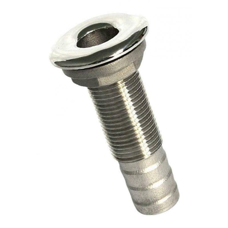 1-1/2'' Boat Thru Hull Fitting Marine Yacht Hose Connector Stainless