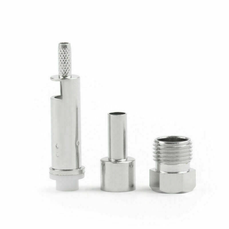 10Pcs FME Female Jack Straight Crimp Connector For RG174 RG178 RG316 LMR100 CN