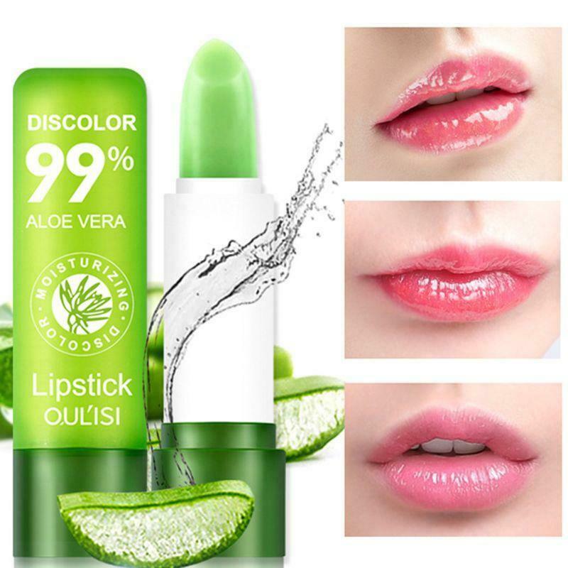 Aloe Essence Color Changing Lipstick Long Lasting Moisturizing Lip Balm