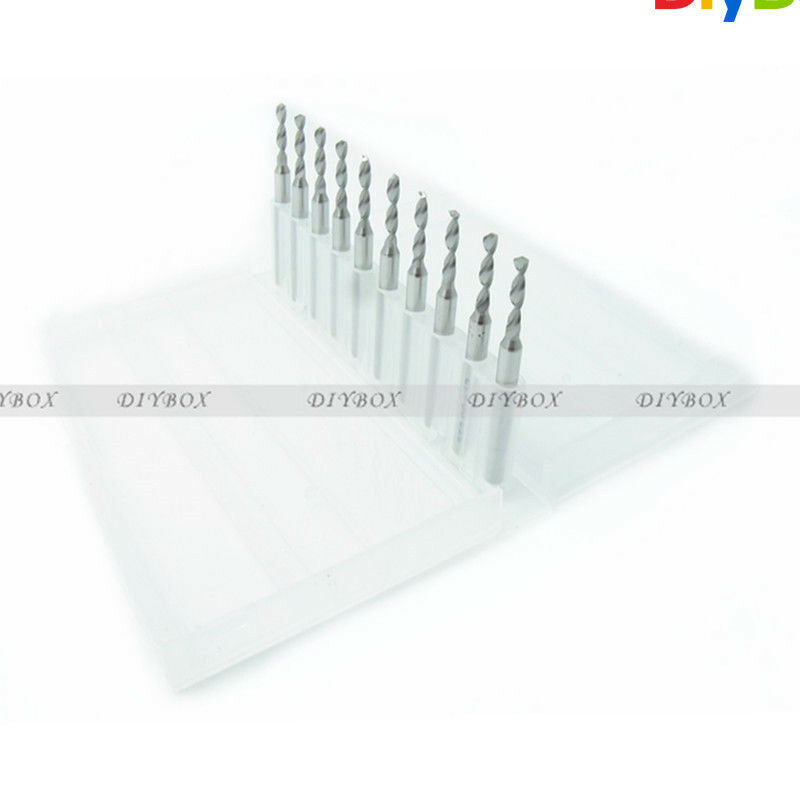 1.0mm Mini Micro Carbide Steel Engraving Drill Bit PCB Press CNC Dremel