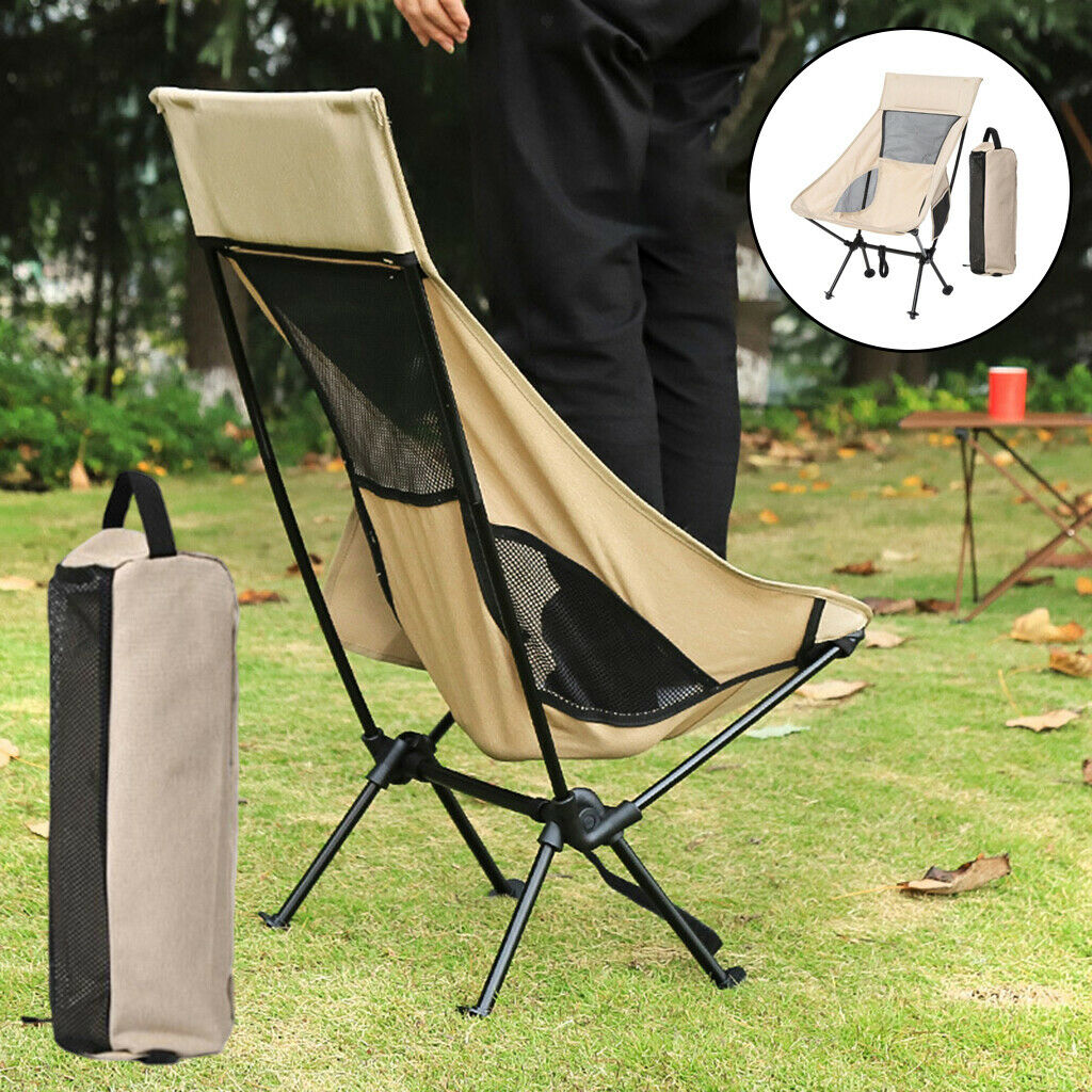 Collapsible Camp Chair Outdoor Backpacking Patio Lawn Lounger Lightweight