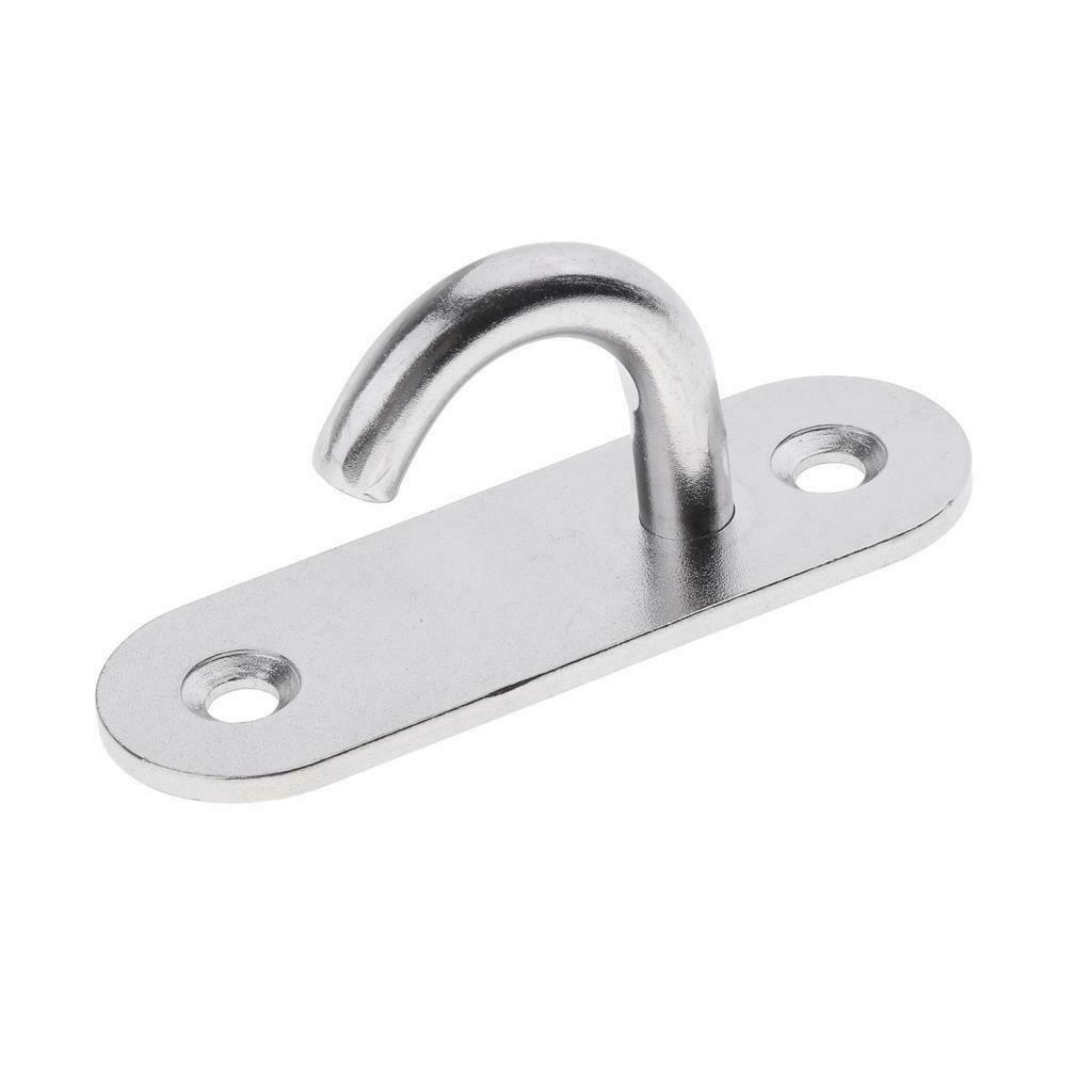 5pcs M5 Wall Hook Hanger Stainless Steel Pad Eye Plate for Yoga Swing Boat