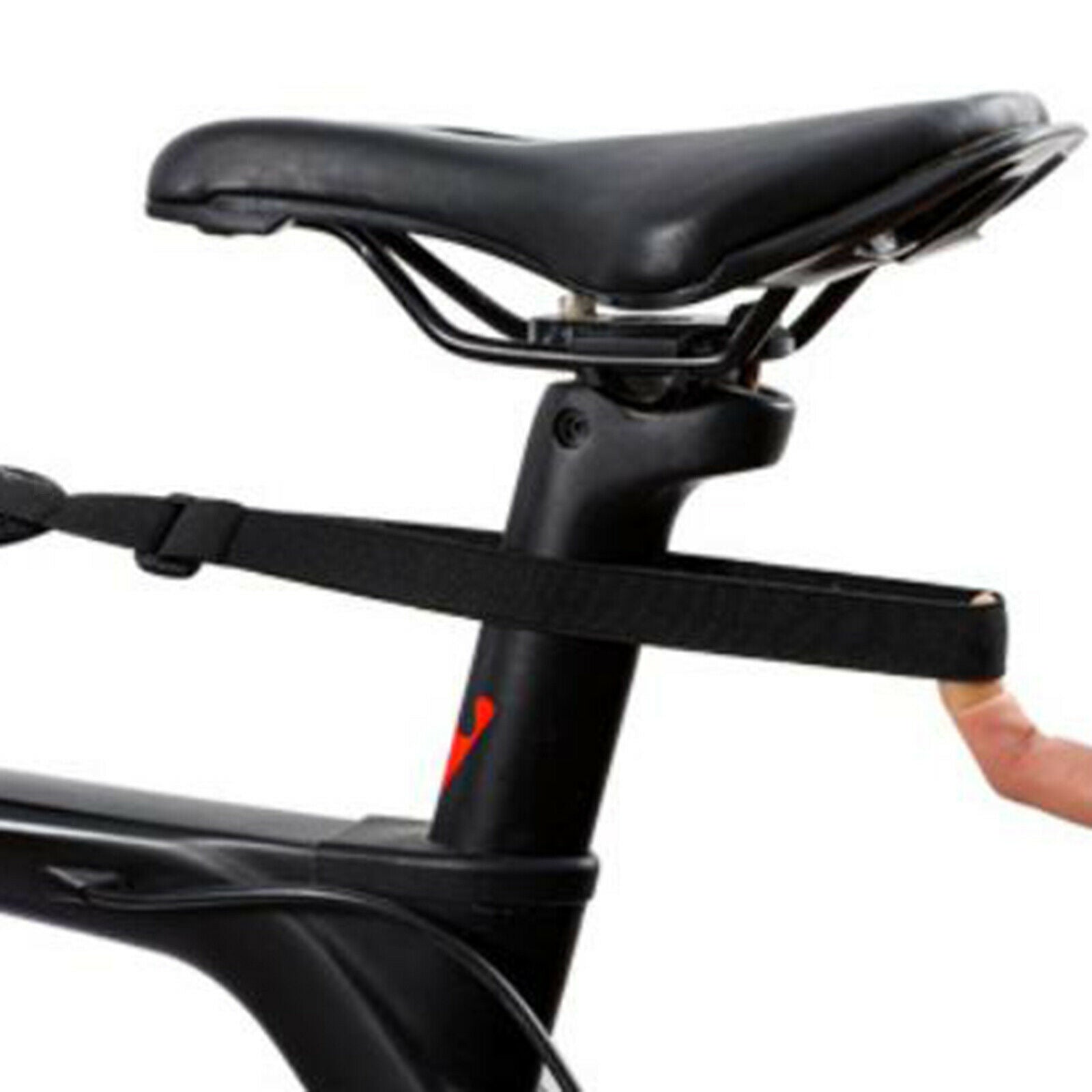 Bike Frame Sweat Guard Bicycle Trainer Sweat Net Cover Belt with Phone Pouch