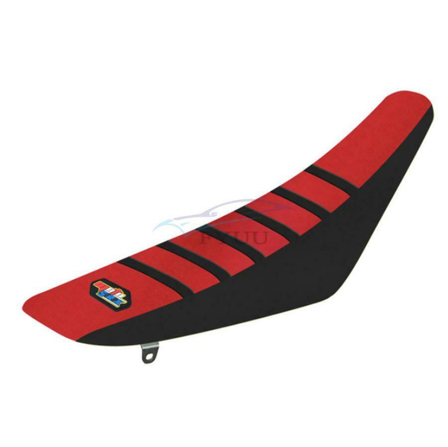 Black&Red Rubber Motorcycle Seat Protect Cover Seat Antislip Cushions Waterproof