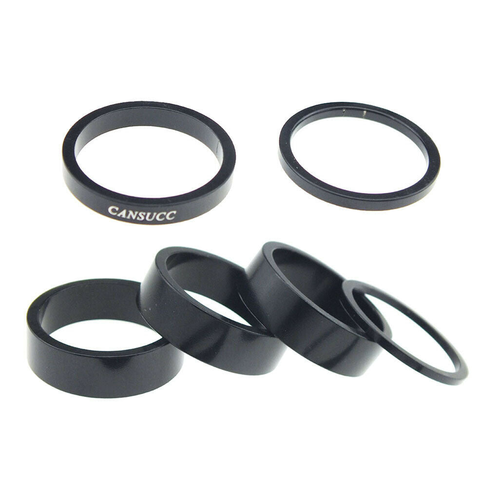 6 Pieces Lightweight Headset Spacers Mountain Road Bicycle Washers Fork