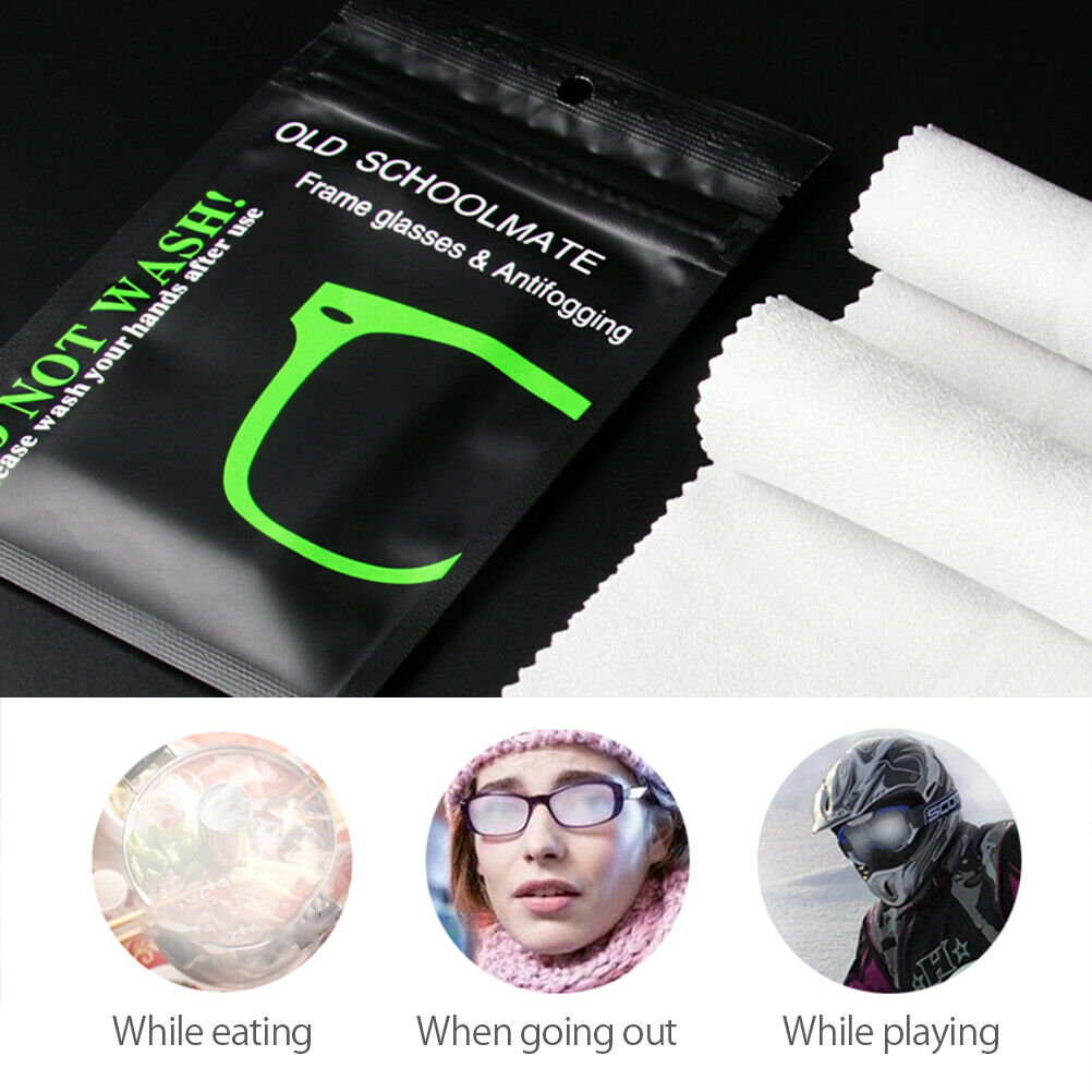 5Pcs/Lot Reusable Anti Fog Wipe Cloth For Glasses Swimming Window Glass Cloth