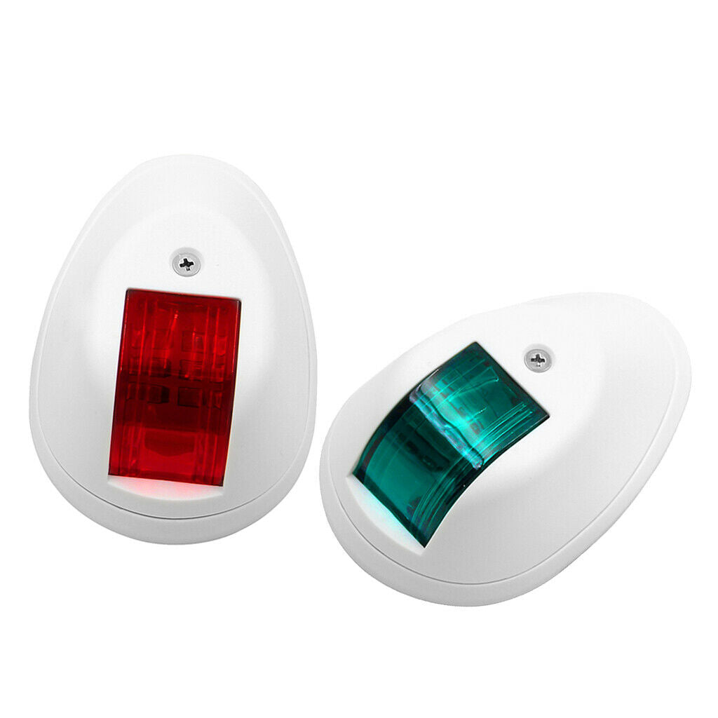 Nylon White Housing Red&Green 12V / 24V Navigation Light Safety Signal Lamp