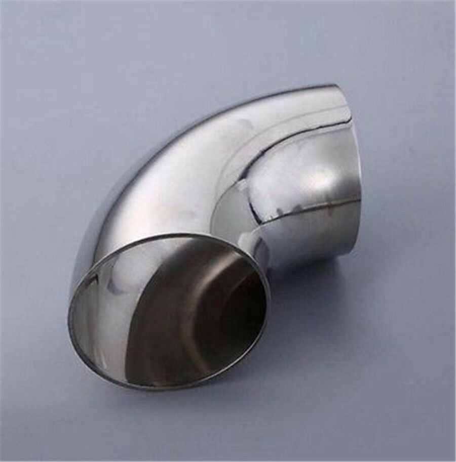 2.5'' 63mm OD Stainless Steel Exhaust Weld 90 Degree Bend Elbow Pipe Fitting Kit