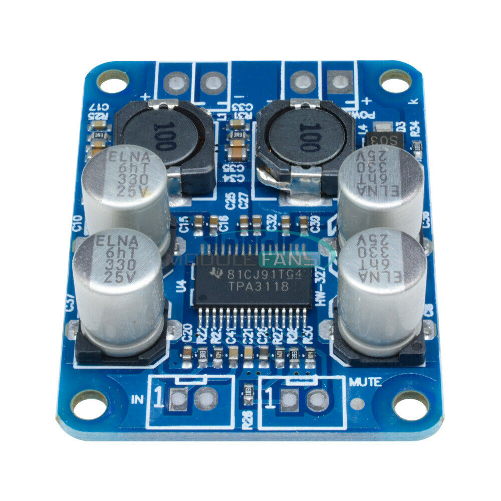 5PCS TPA3118 PBTL Mono Digital Amplifier Board 1X60W 24V POWER Replace TPA3110