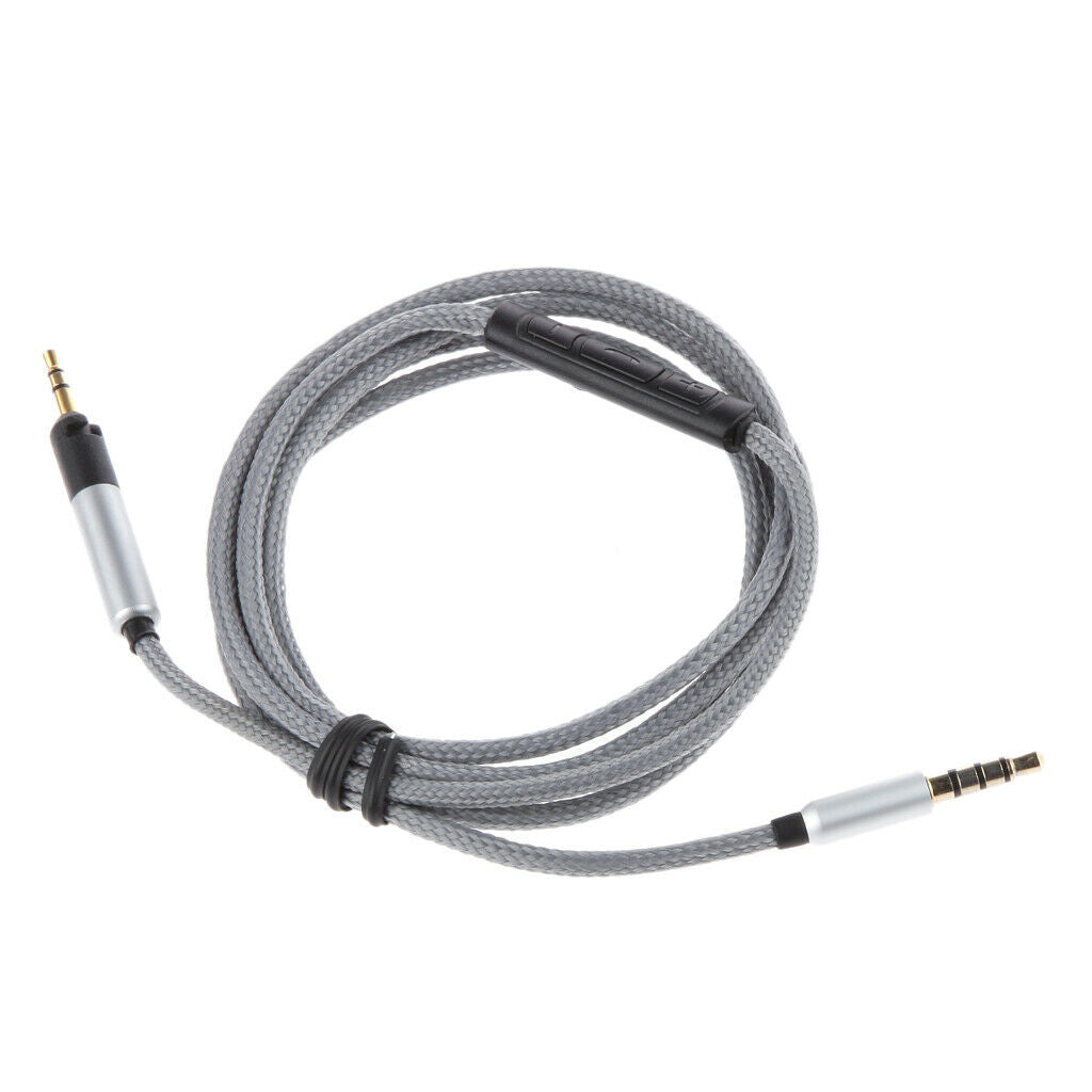 1.2M Audio Cable Remote & Mic For Audio Technica  M50x  M40x Headphone