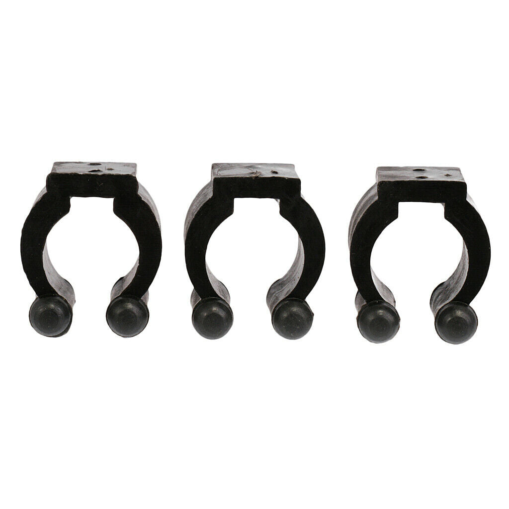6pcs Small Black Pool Snooker Billiard Cue Clips Accessories