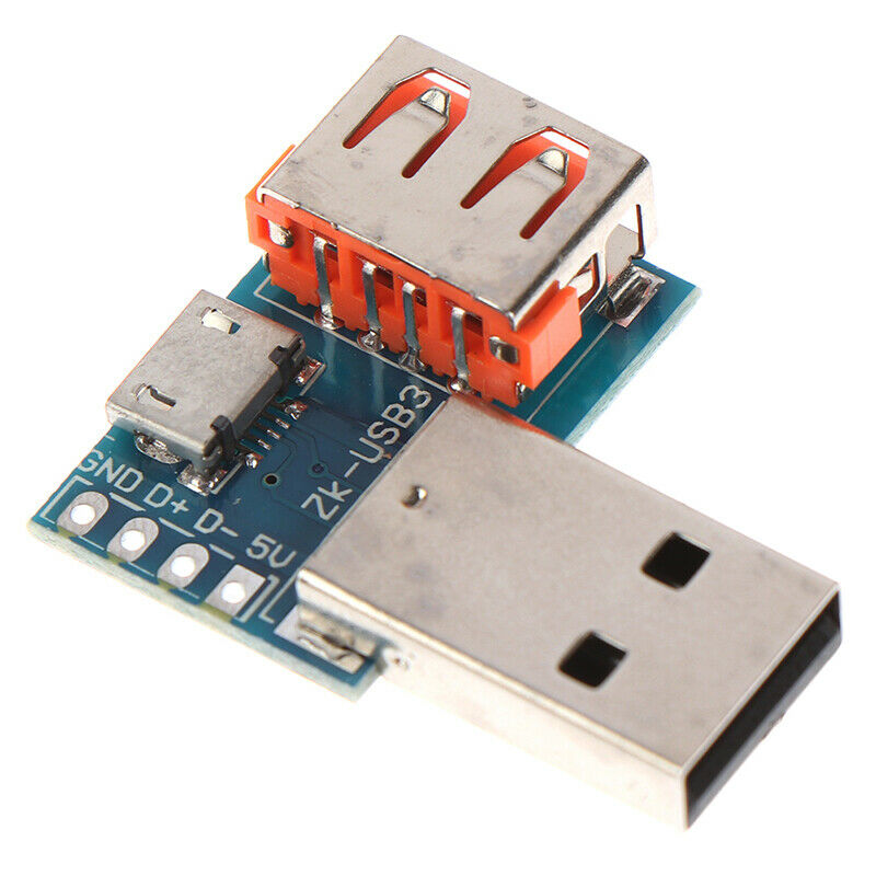 USB Converter USB Male to Female to Micro USB to 4P Adapter 2.54mm Connecto.DD