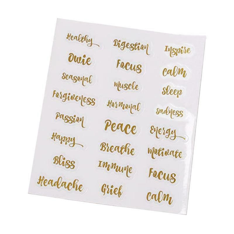 Essential Oil Bottle Labels Stickers Perfume Bottle Self-Adhesive Decals Tags