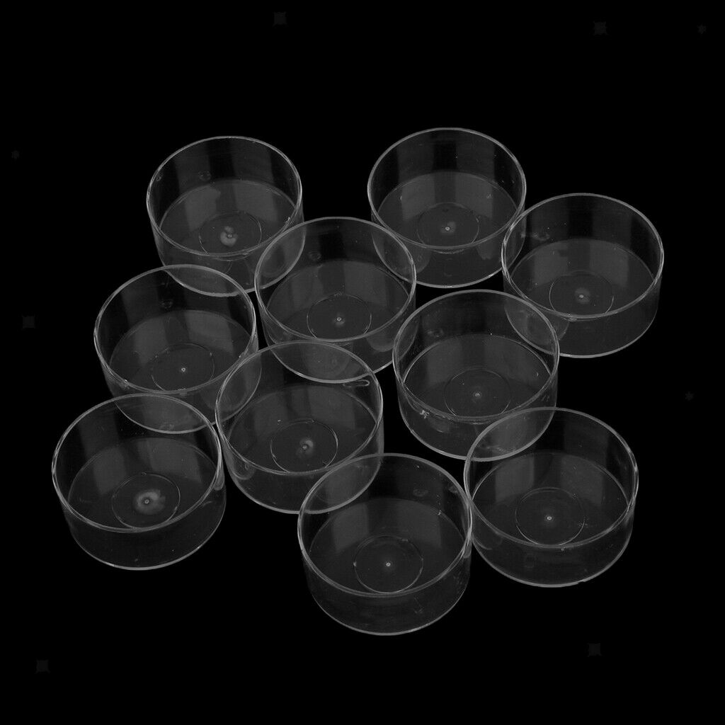200pcs Pre-waxed Candle Wicks and 10pcs Plastic Round Tealight Cup Empty Case