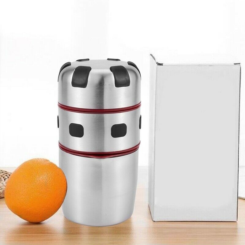 Citrus Juicer Manual Juicer Portable Stainless Steel Juicer Lid Rotation SqueeJ9