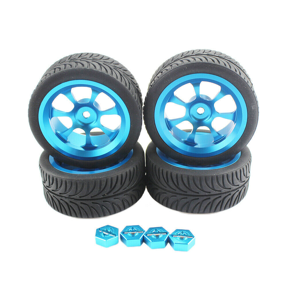 12mm Wheel Hub &Rubber Tyre for WLtoys 144001 124018 124019 RC Crawler Buggy