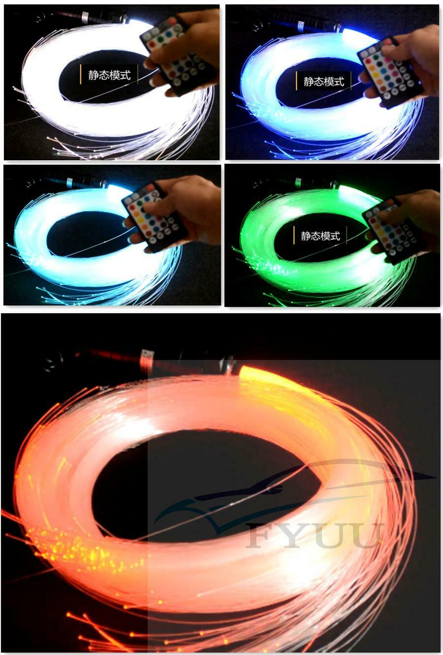 Car Roof Star Light Fiber Optic Light RGB LED Plastic DC12V 6W RF Remote Control