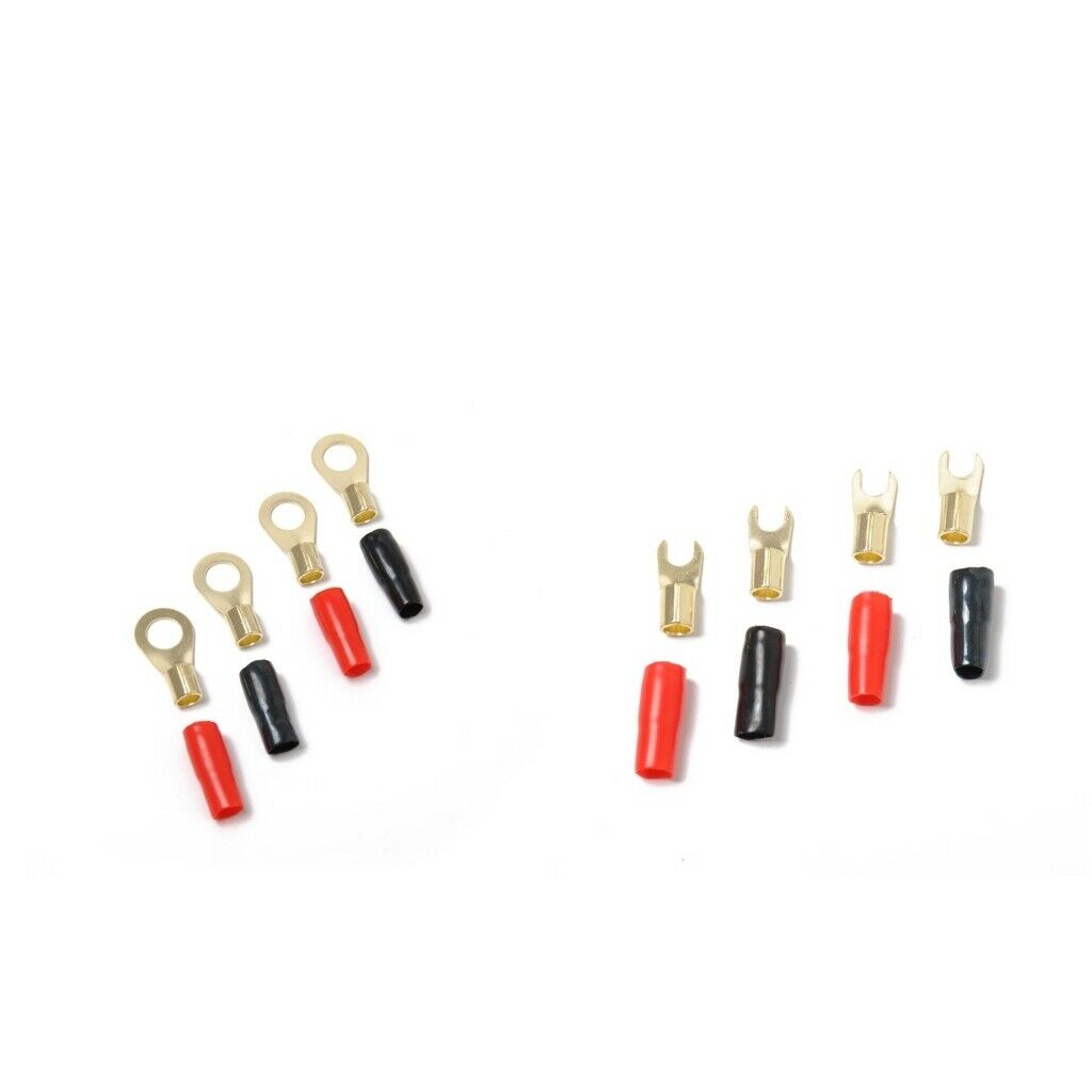 10 Pairs 8 AWG Positive/Negative &Fork Terminals Connectors Kit