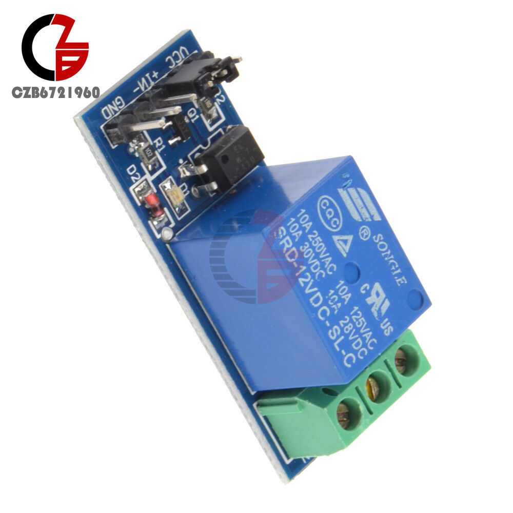 5PCS 12V One 1 Channel Relay Module Optocouple Board Shield For PIC AVR ARM  MCU