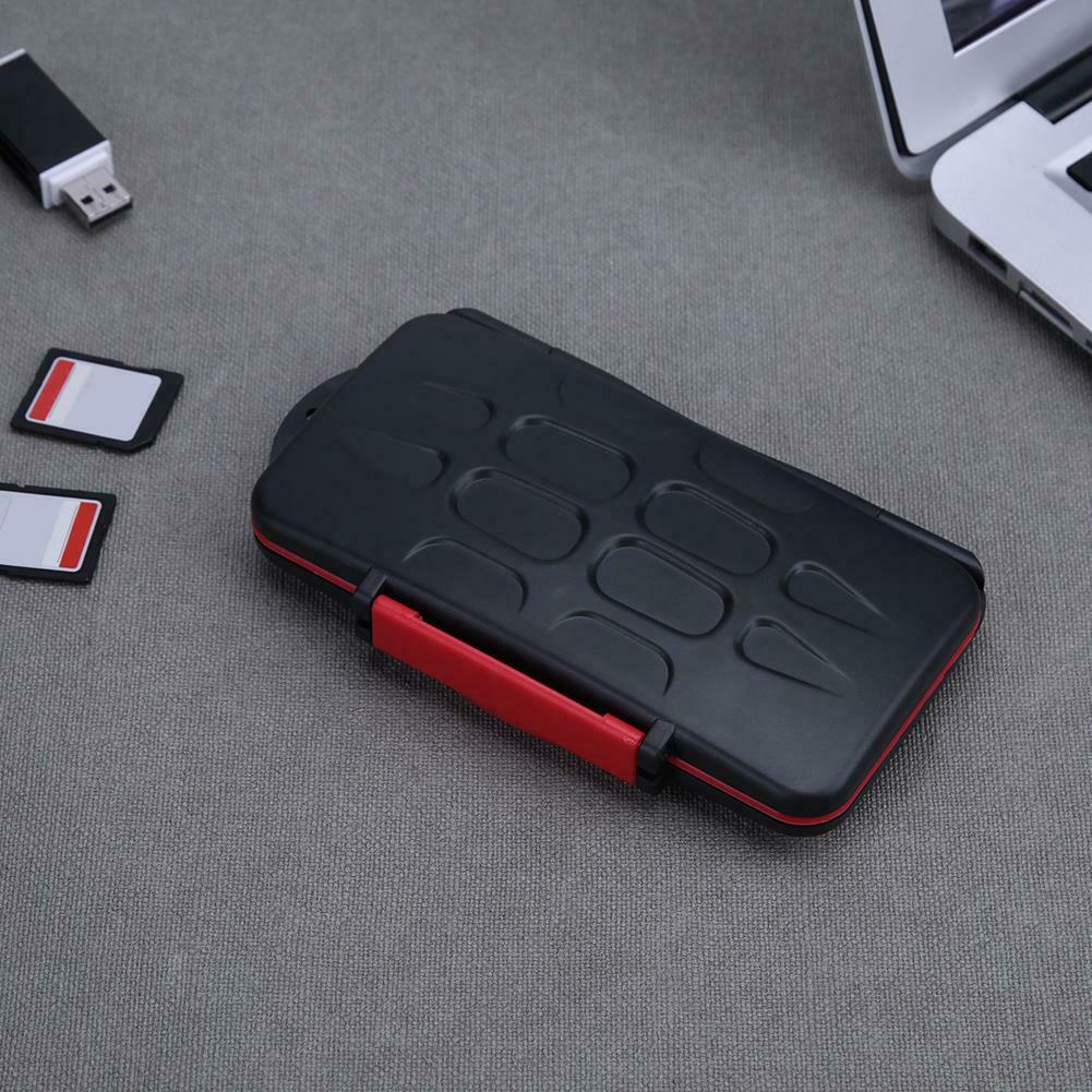 All in One Storage Memory Card Case Waterproof Shockproof 12SDTF Cards Box @
