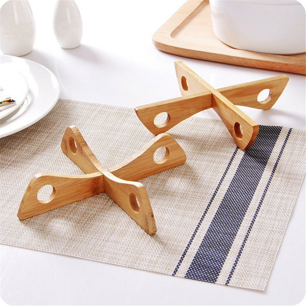 Bamboo Foldable Non-slip Heat Resistant Pad Holder Pot Mat Holder Pan Mats DDAU