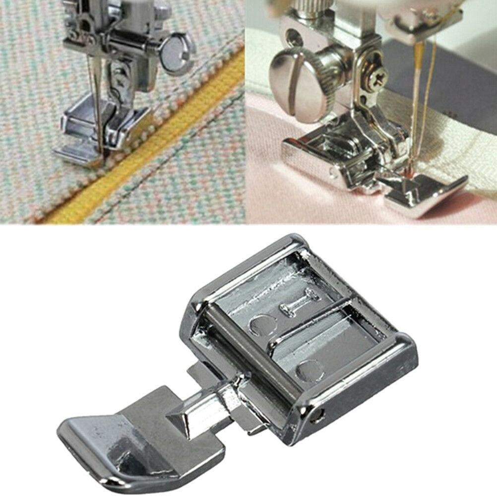 2 Sides Metal Zipper Presser Foot For Snap-on Sewing Machine Sewing Access.l8