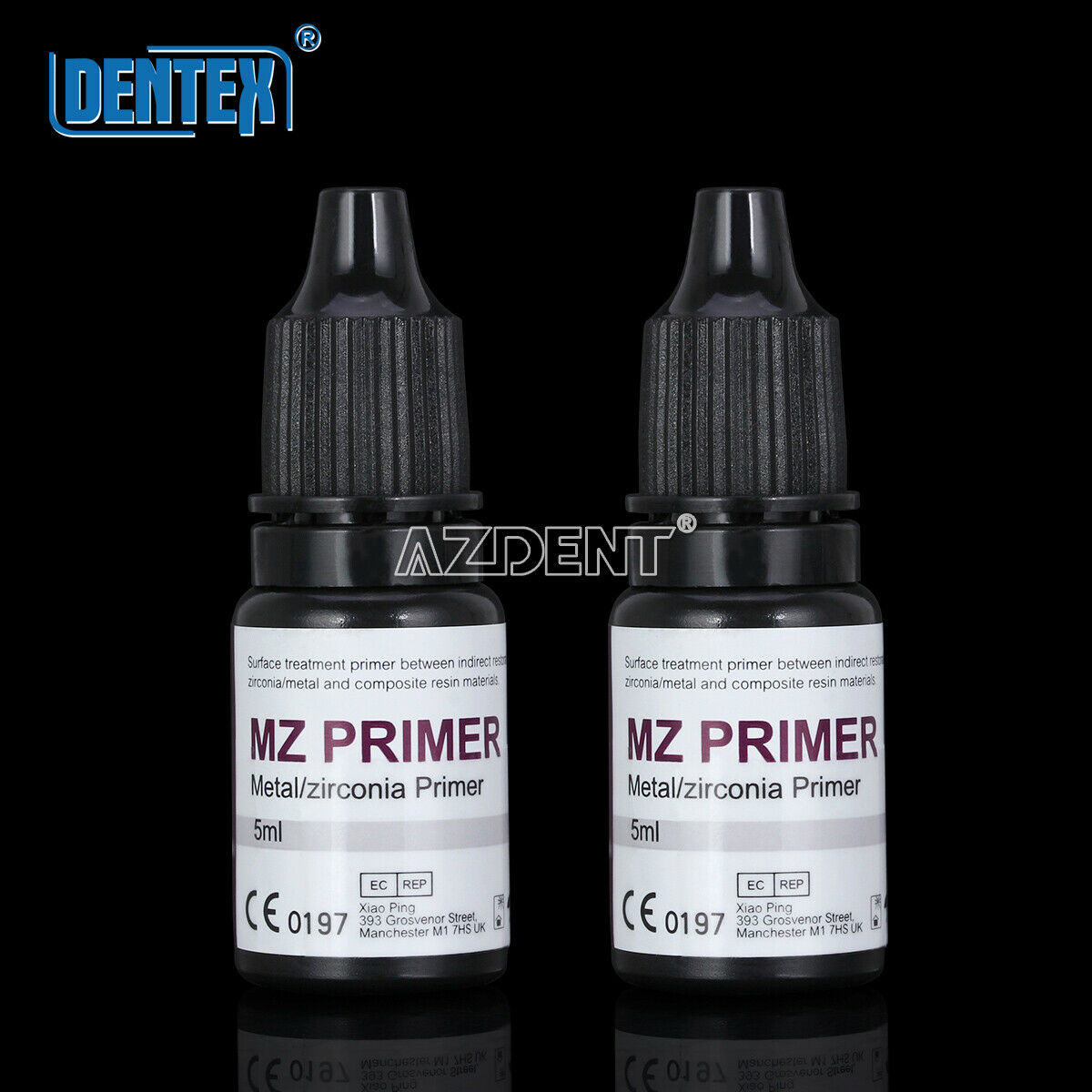 10 Bottles Dental MZ Primer Metal Zirconia Primer to Bond and Repair