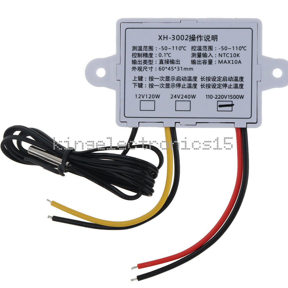 1PCS AC 110V-220V Digital LED Temperature Controller Microcomputer Thermostat