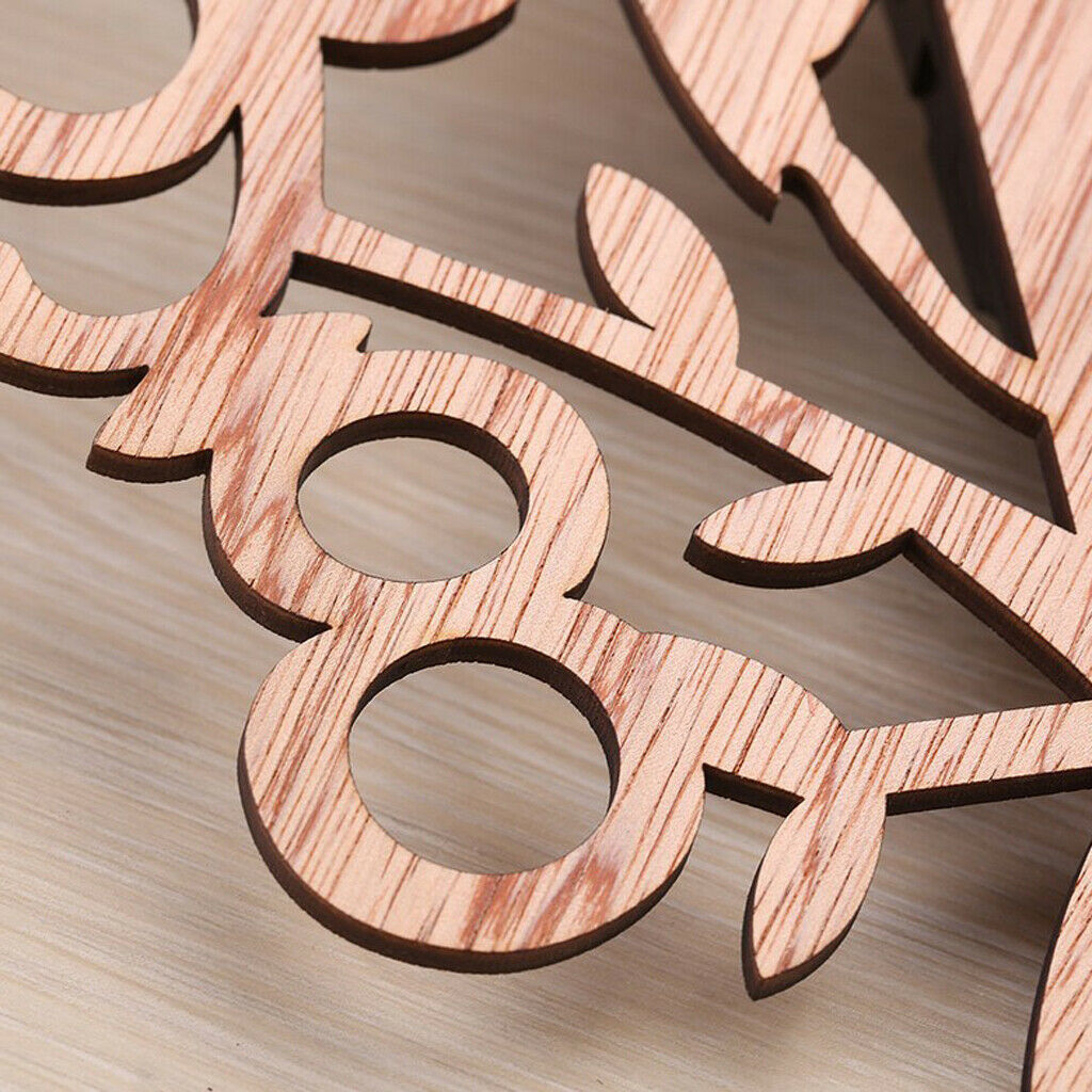 Tree Bird Shaped Wooden Wall Clock for Living Room TV Background Decor Gift