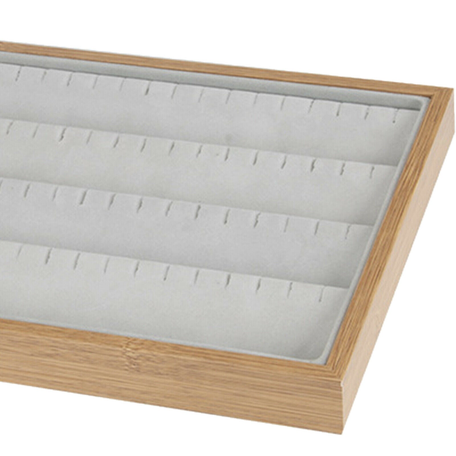 Earrings Jewelry Display Box Tray Holder Storage Showcase Organizer