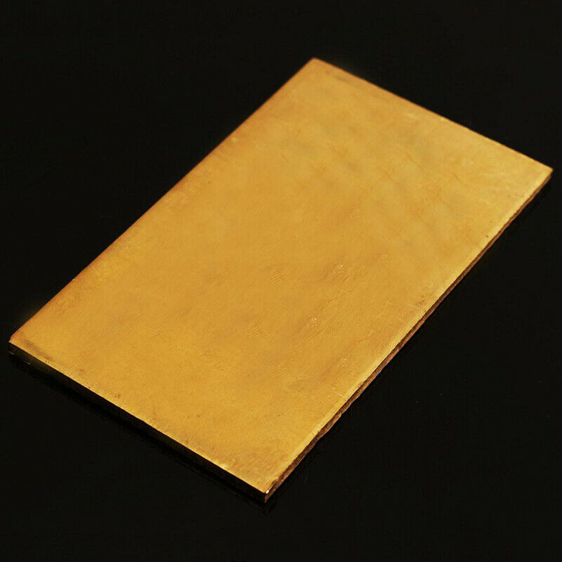 Brass Metal Thin Sheet Plate Welding 60x100x3mm Metalworking Craft Weld