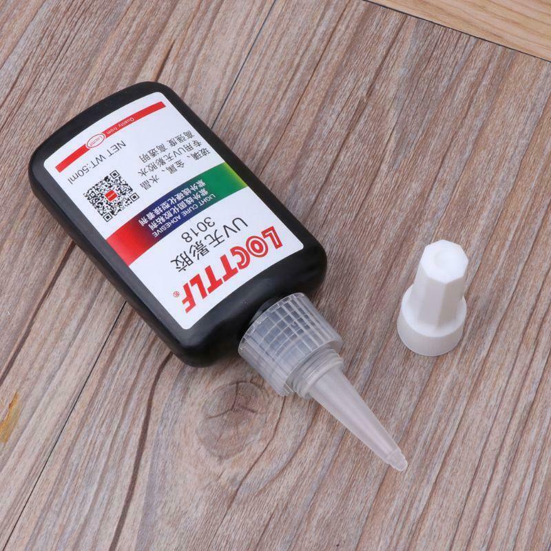 50ml UV Glue UV Curing Adhesive UV Light Transparent Crystal Glue Glass Adhesive