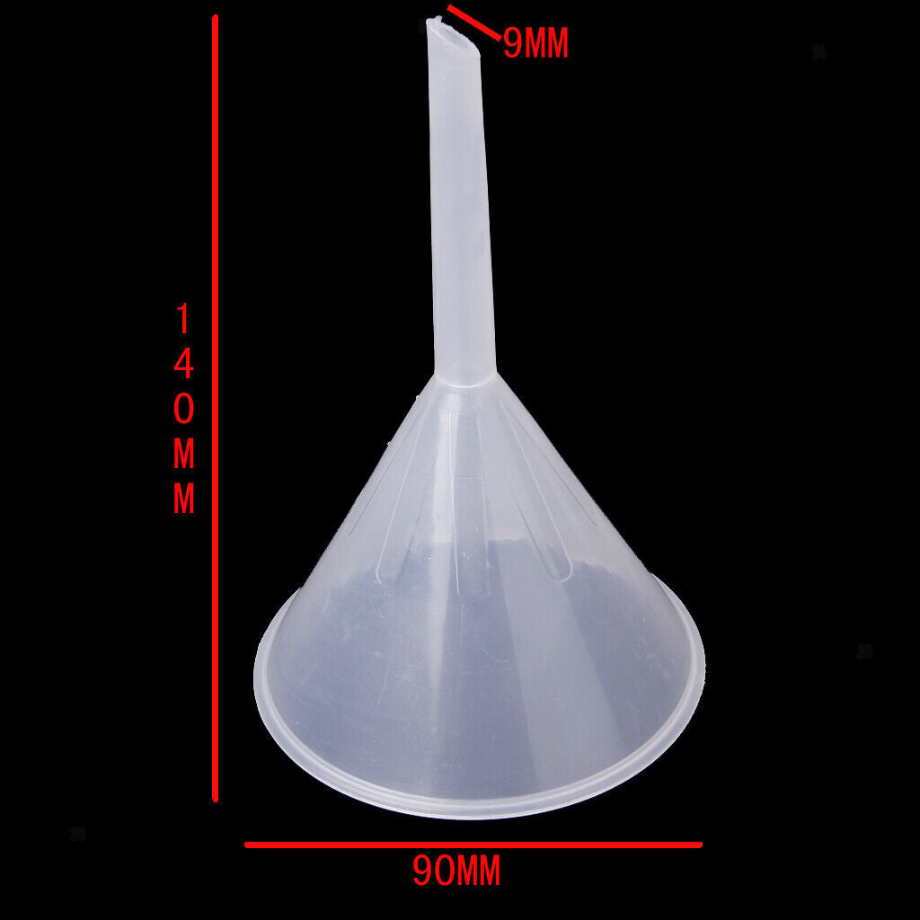 90mm+150mm Plastic Funnel Liquid Oil Fuel Water -- Kitchen Laboratory Garage Car