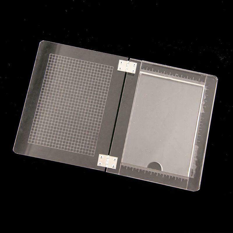 DIY Handle Seal Stamp Block for Scrapbooking Photo Album Acrylic Stamps Position