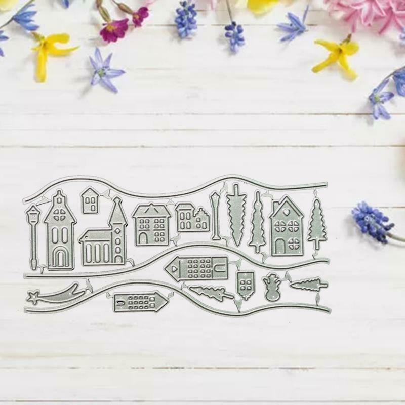 House Metal Cutting Dies Stencil DIY Scrapbooking Album Paper Card Template Mold