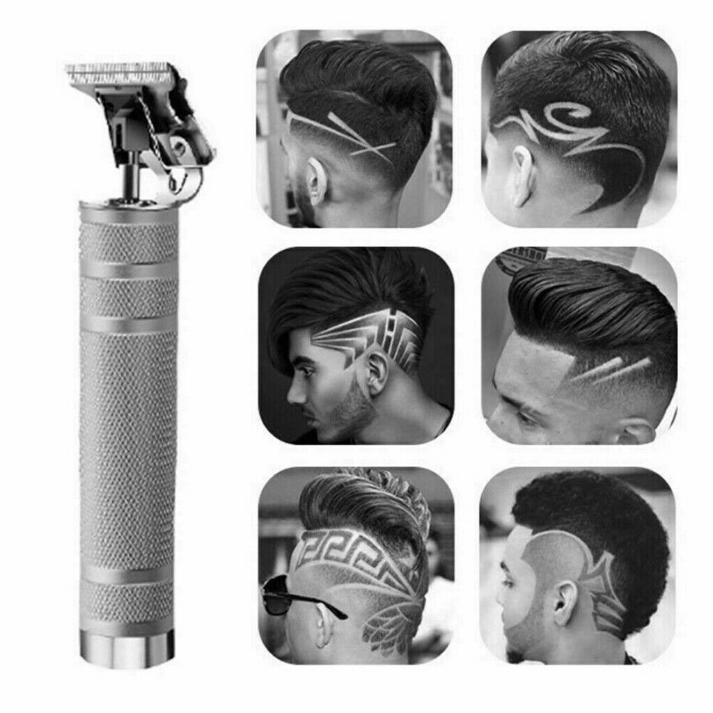 Men Salon Barber Cordless Hair Clipper Carving  Tool Oil Head Cutting Kit