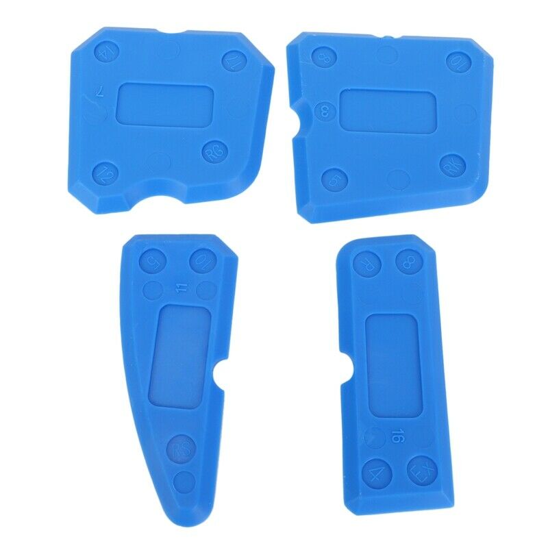 Caulking Tool Kit 4pcs Grout Remover Silicone Sealer Scraper blue B8E7E7