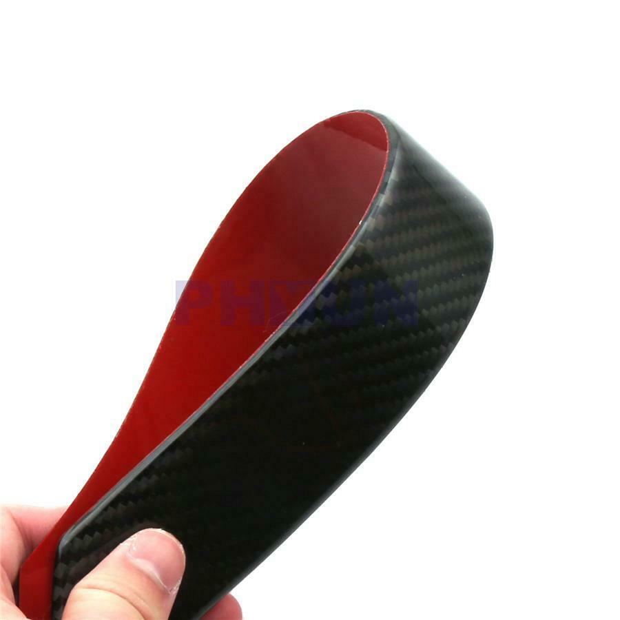 2pcs Real Carbon Fiber Car Fender Flares Arch Wheel Eyebrow Protector Stickers