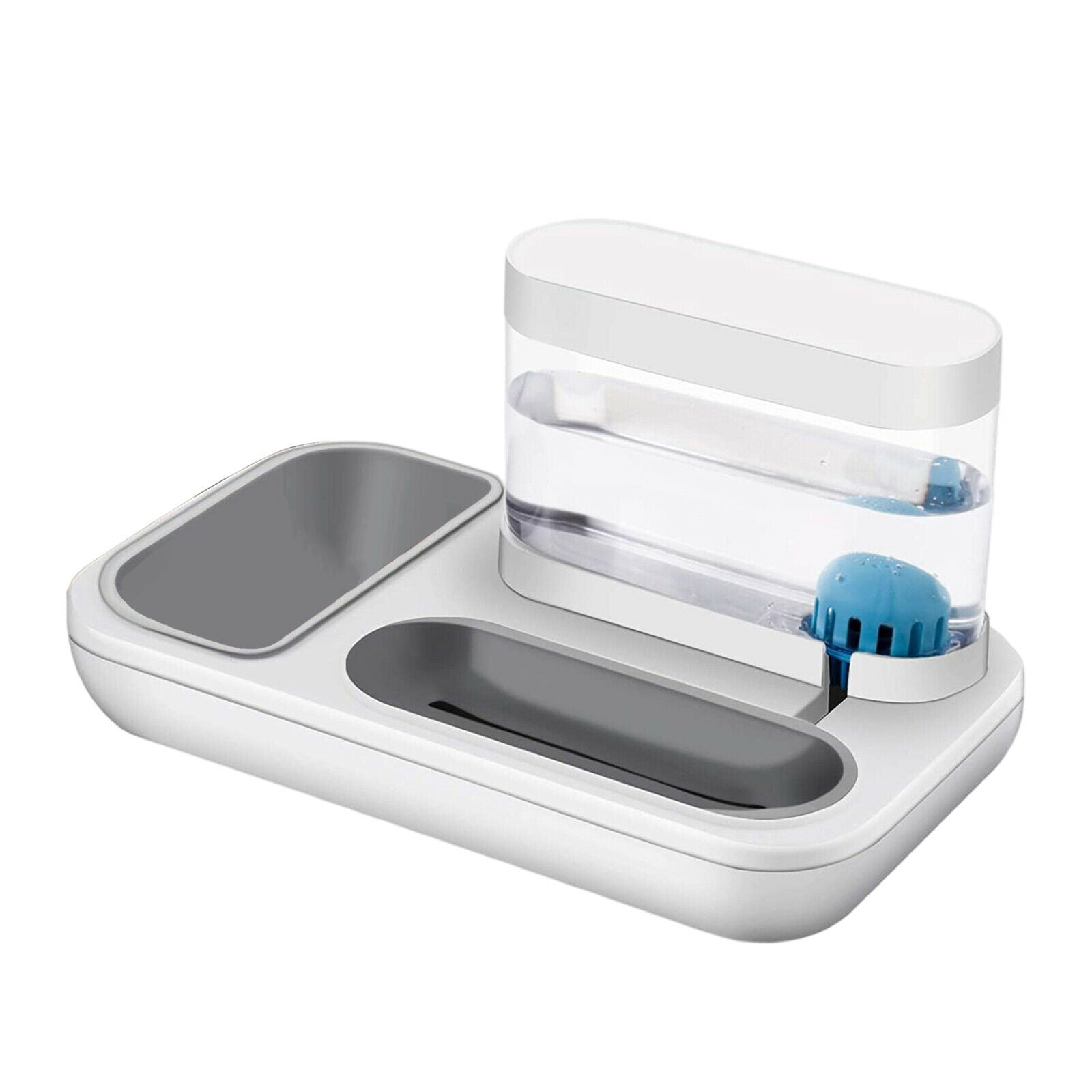 Pets Puppy Water Dispenser Bowl Detachable Drinking Waterer Feeder Dish 1.5L