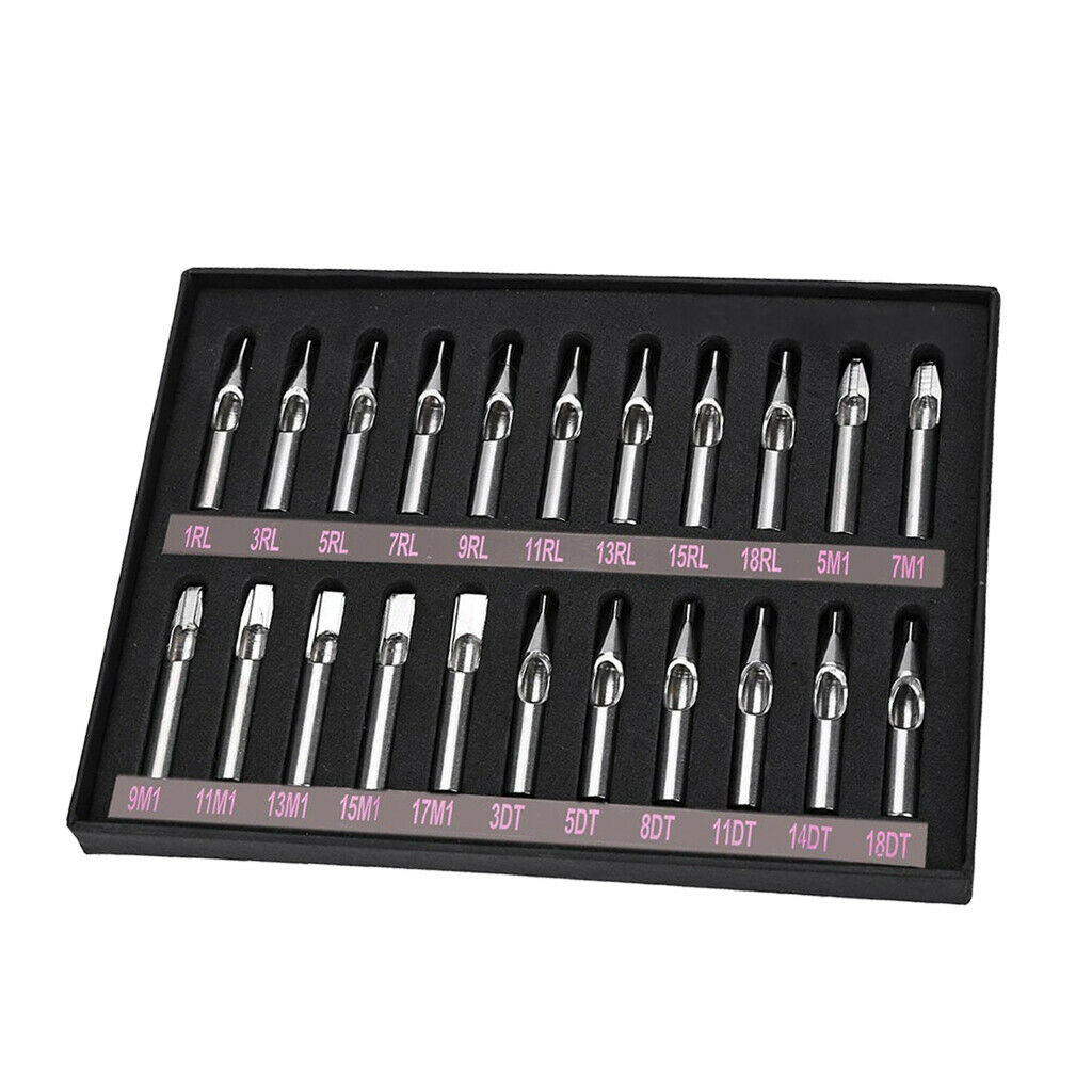 22 pcs tattoo nozzle tip needle tool
