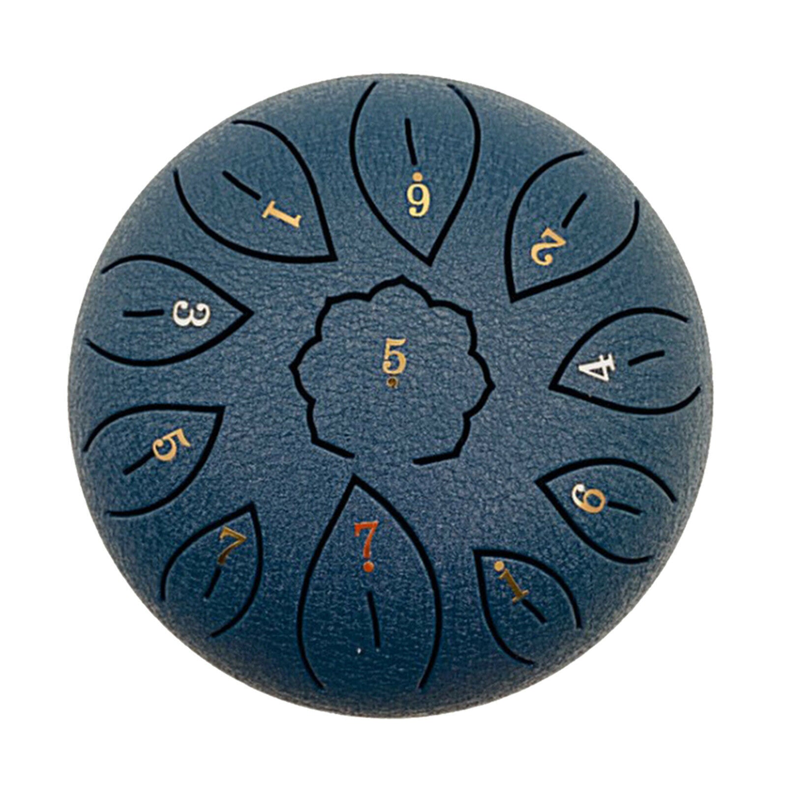 6" Steel Tongue Drum and Drumsticks Notes Stickers Gift for Boys Girls navy