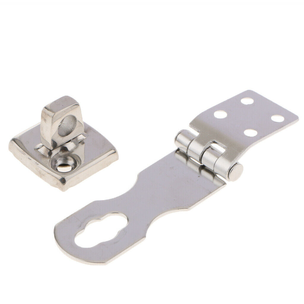 Polished Door Latch Hasp Stainless Steel Window Gate Safety Lock Buckle