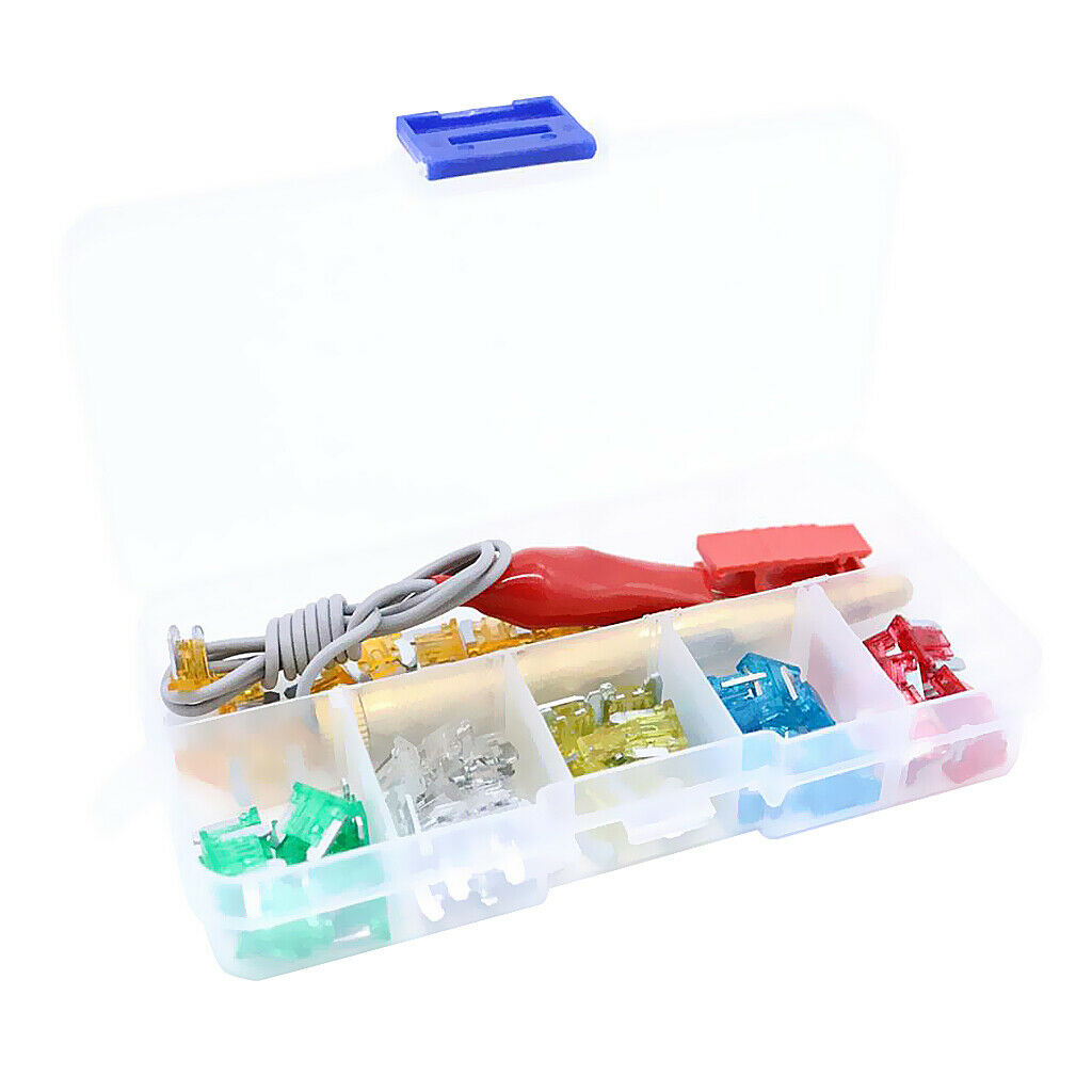 60pcs Car Auto Mini Low Profile  Fuses Kit 5A 10A 15A 25A 30A 6 Sizes