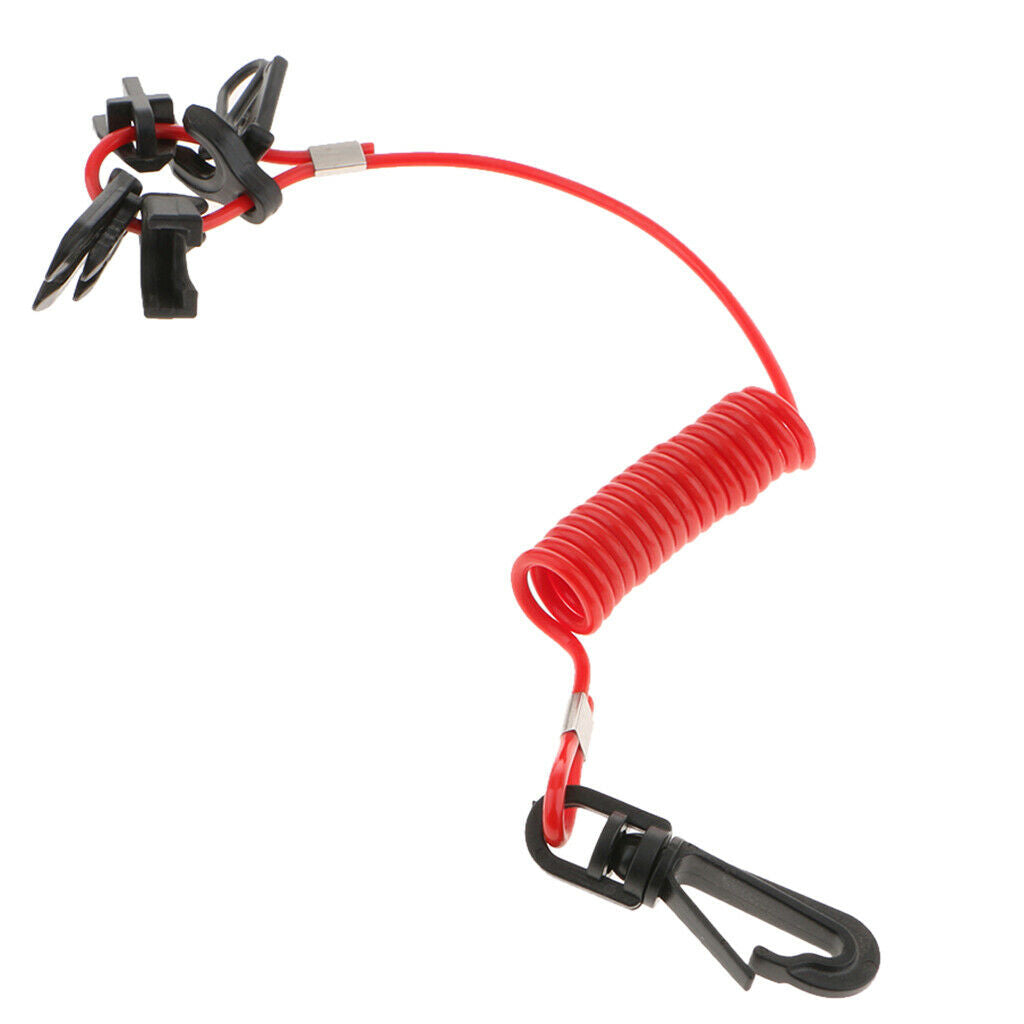 Universal Boat Engine Kill Stop Switch Assy for Marine Outboard Motors - 7 Keys