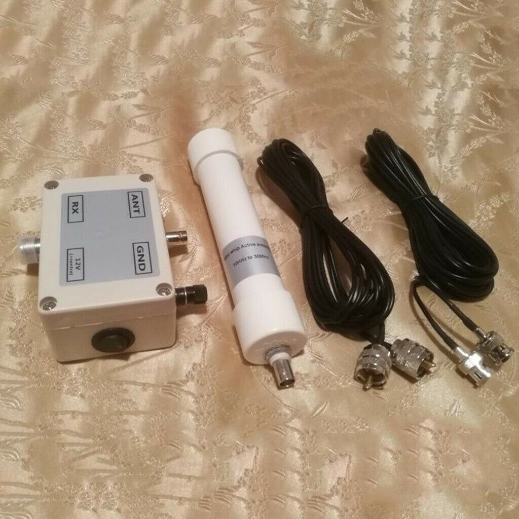 New Cased Mini Whip Active Antenna HF LF VLF Mini Whip Shortwave SDR RX portable