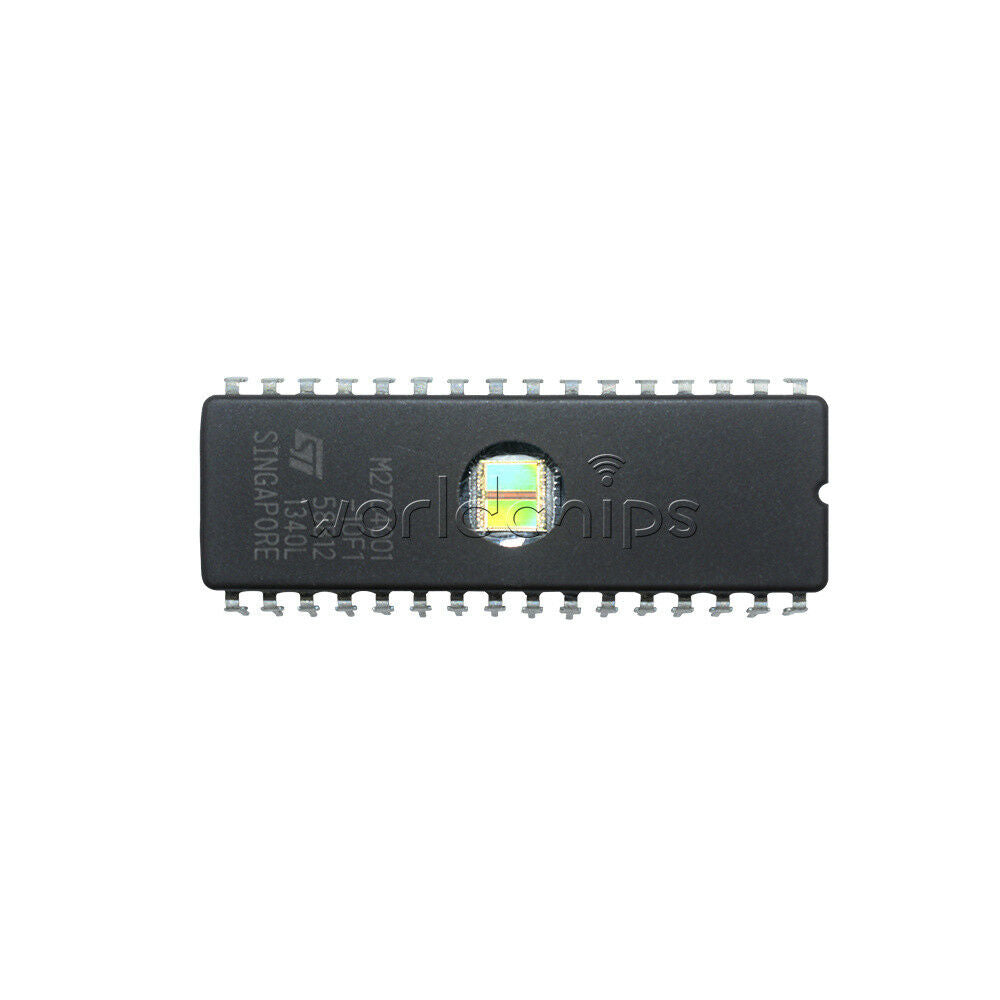 2PCS M27C4001-10F1 27C4001 ST IC EPROM UV 4MBIT 100NS 32CDIP W
