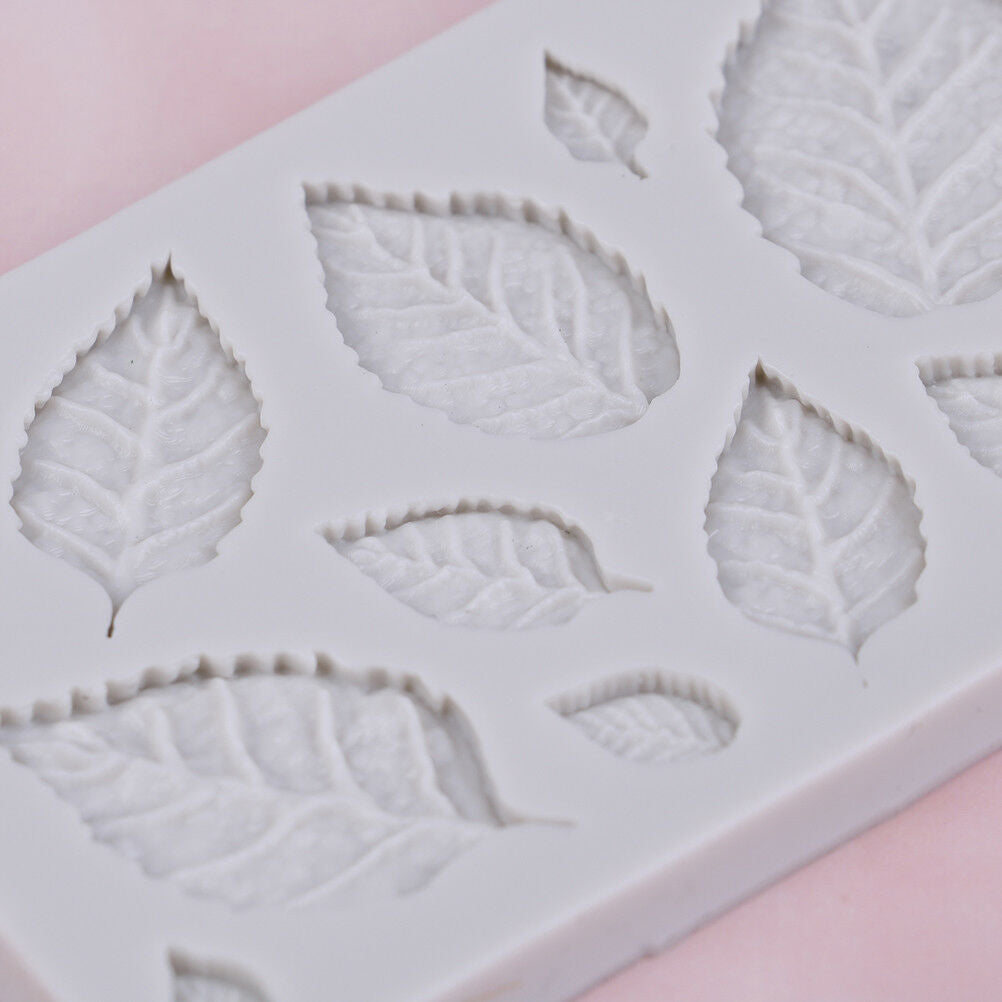 Rose leaves silicone soap mold kitchen accessories cake molds cookies cake tools