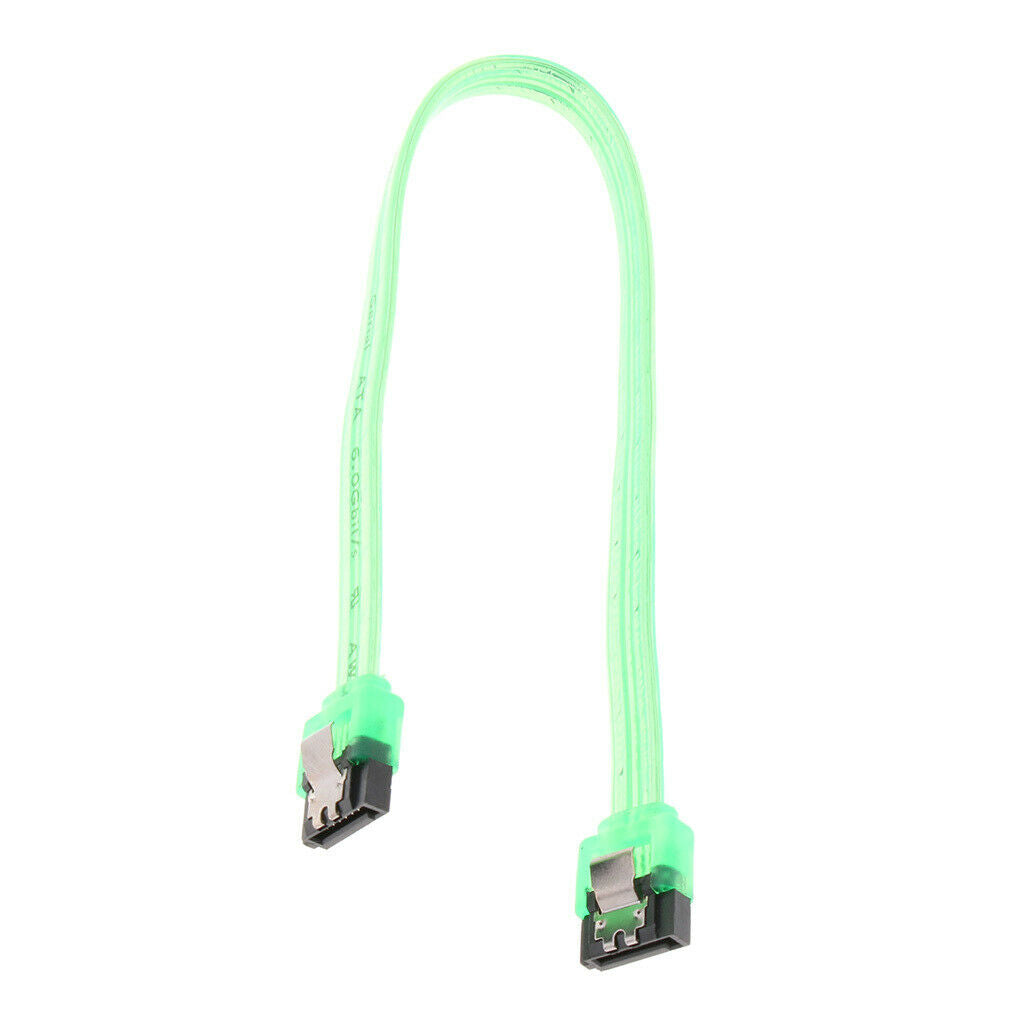 SATA 3.0 III SATA 3 HDD Data Cable Cord 10 Inch for HDD SSD Green
